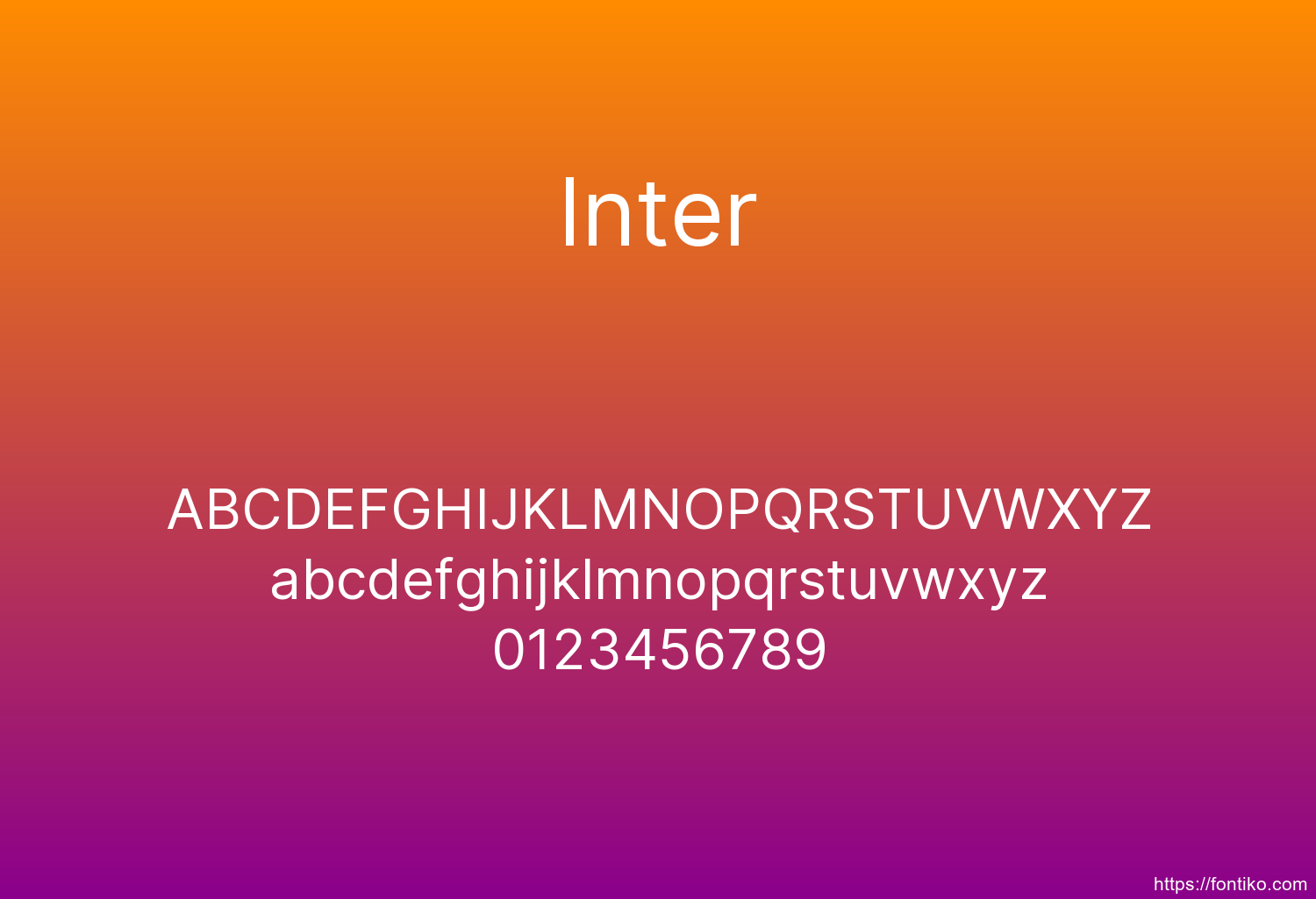 Inter font