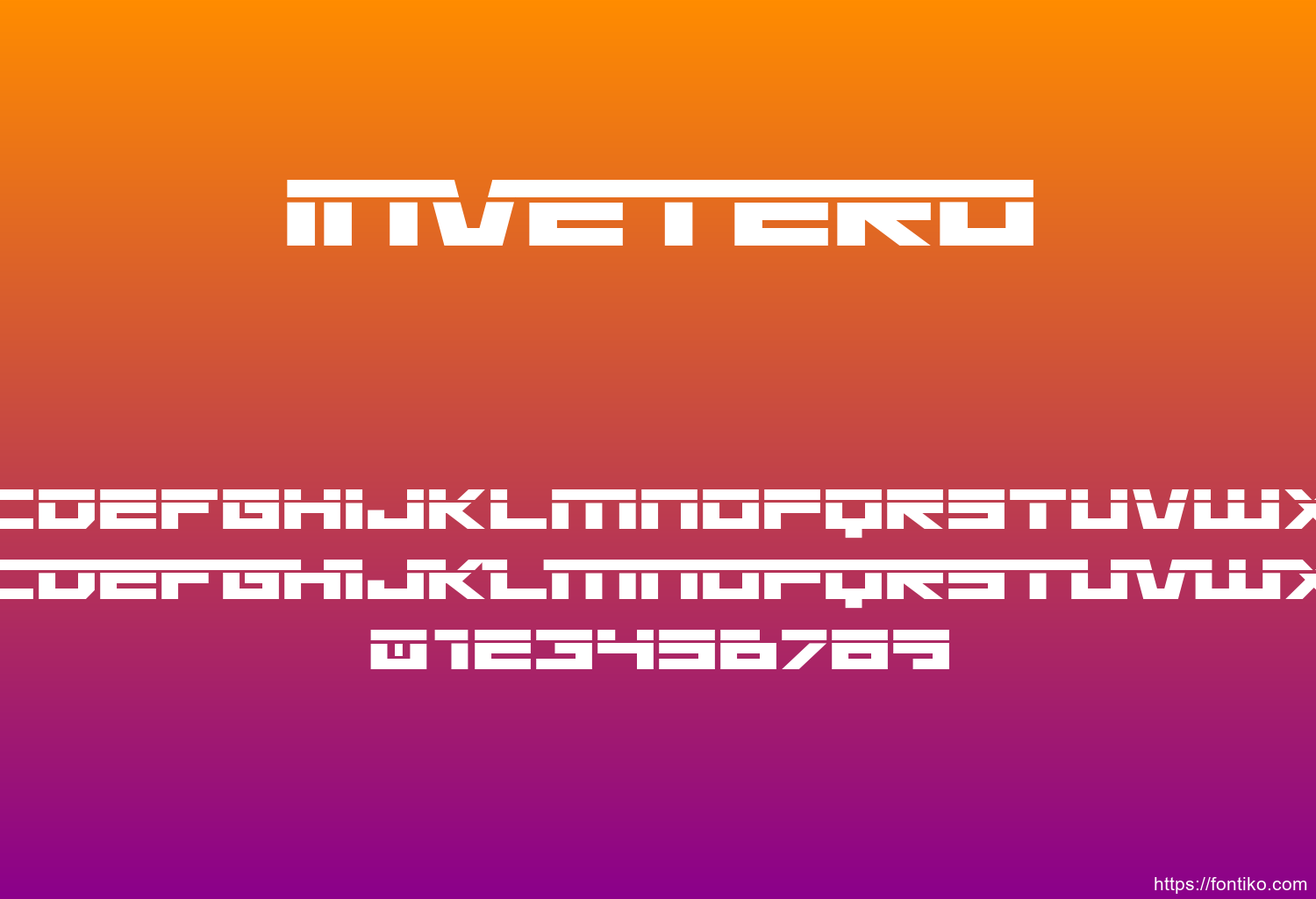 Invetero font