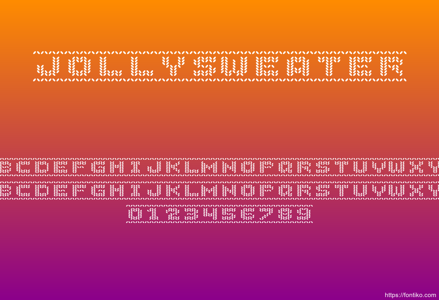 JollySweater font