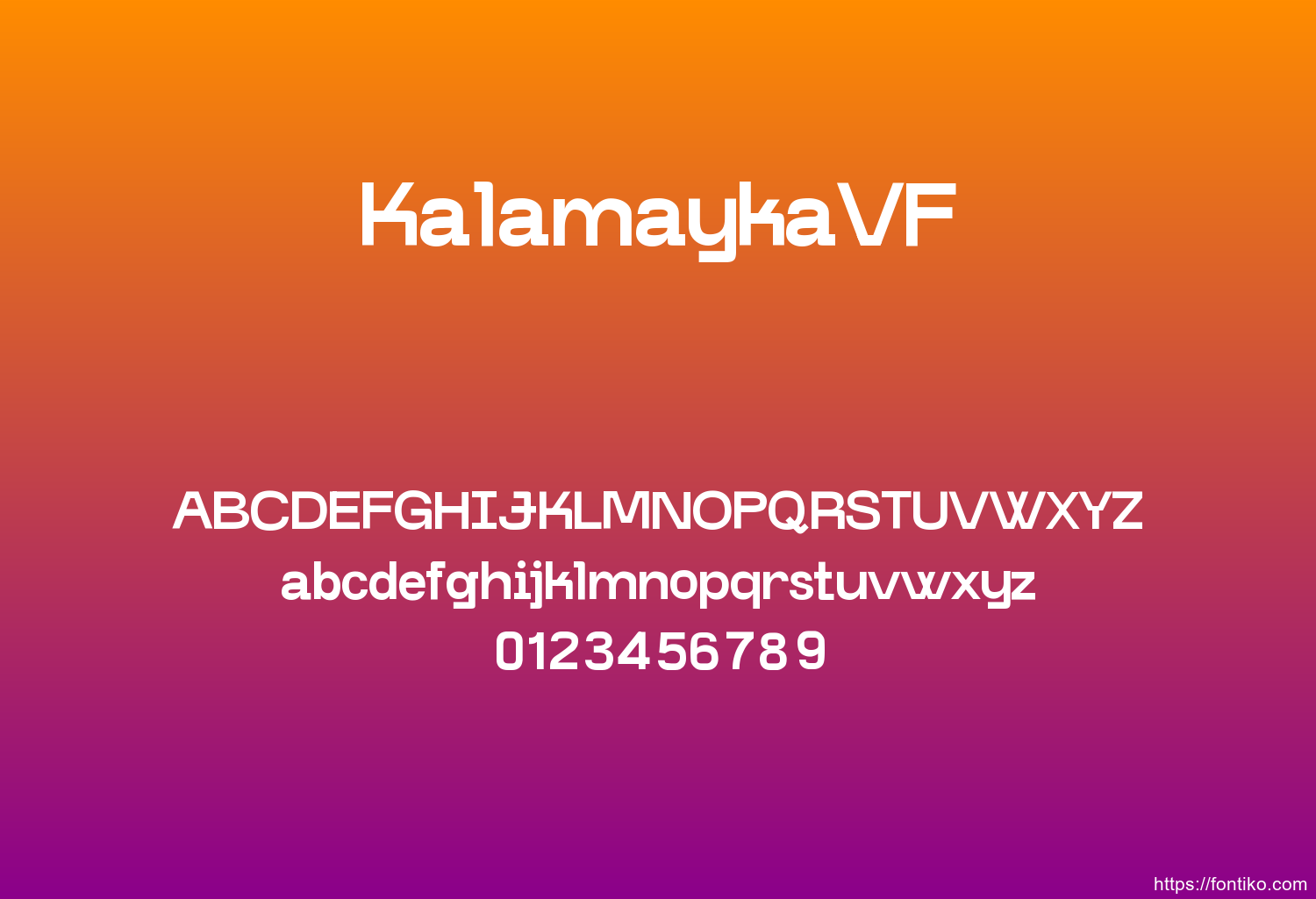 KalamaykaVF font