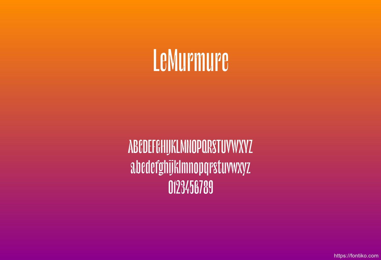 LeMurmure font