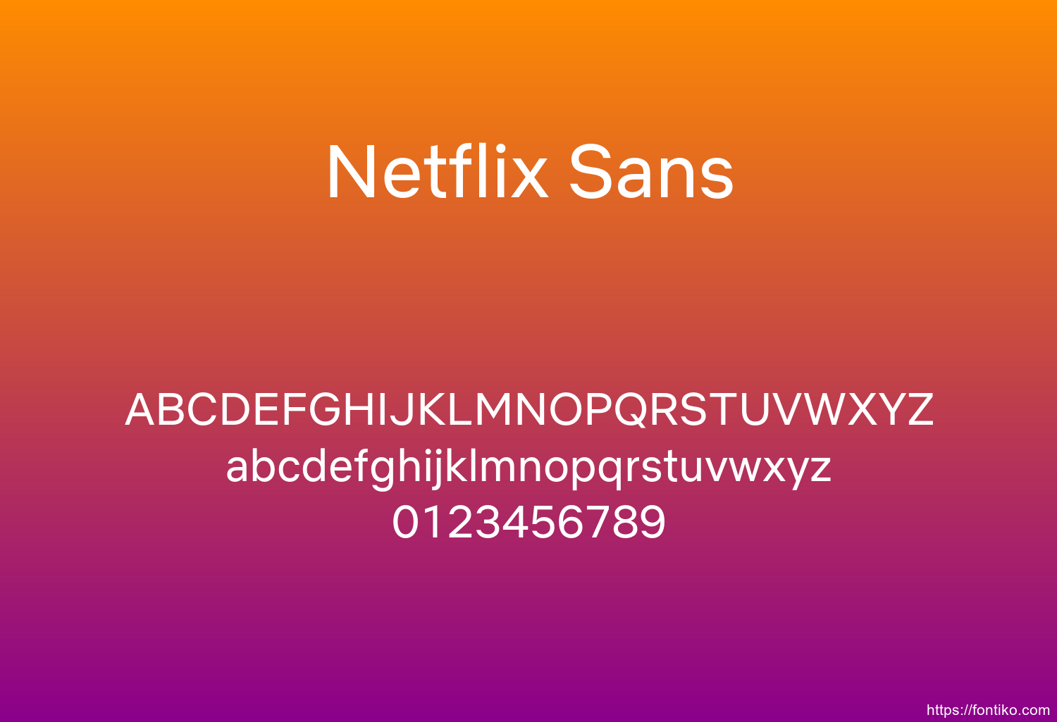 Netflix Sans Netflix Sans font