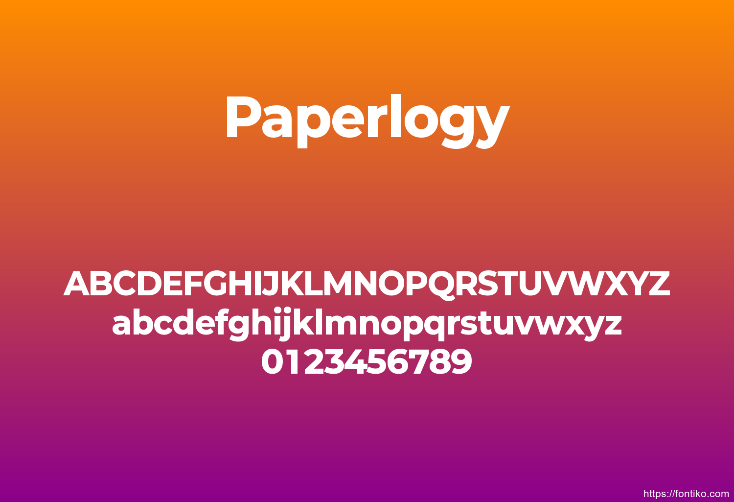 Paperlogy font