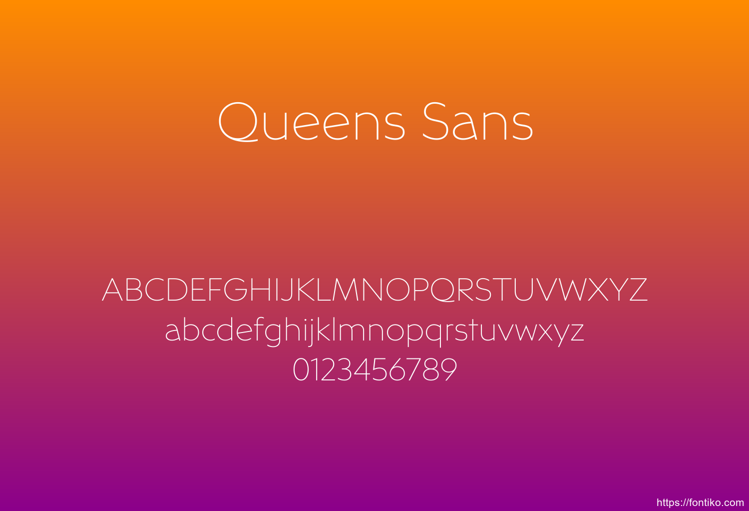 Queens Sans Queens Sans font