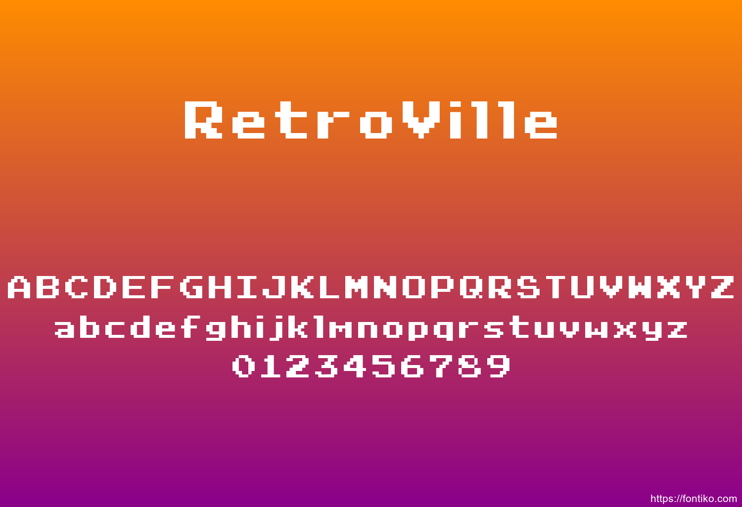 RetroVille font