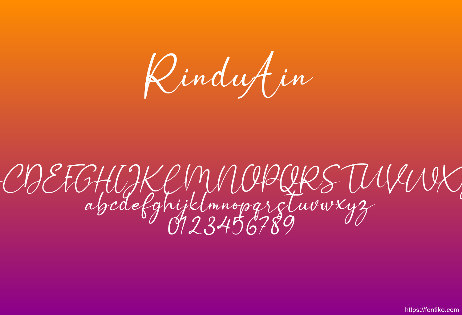 RinduAin font
