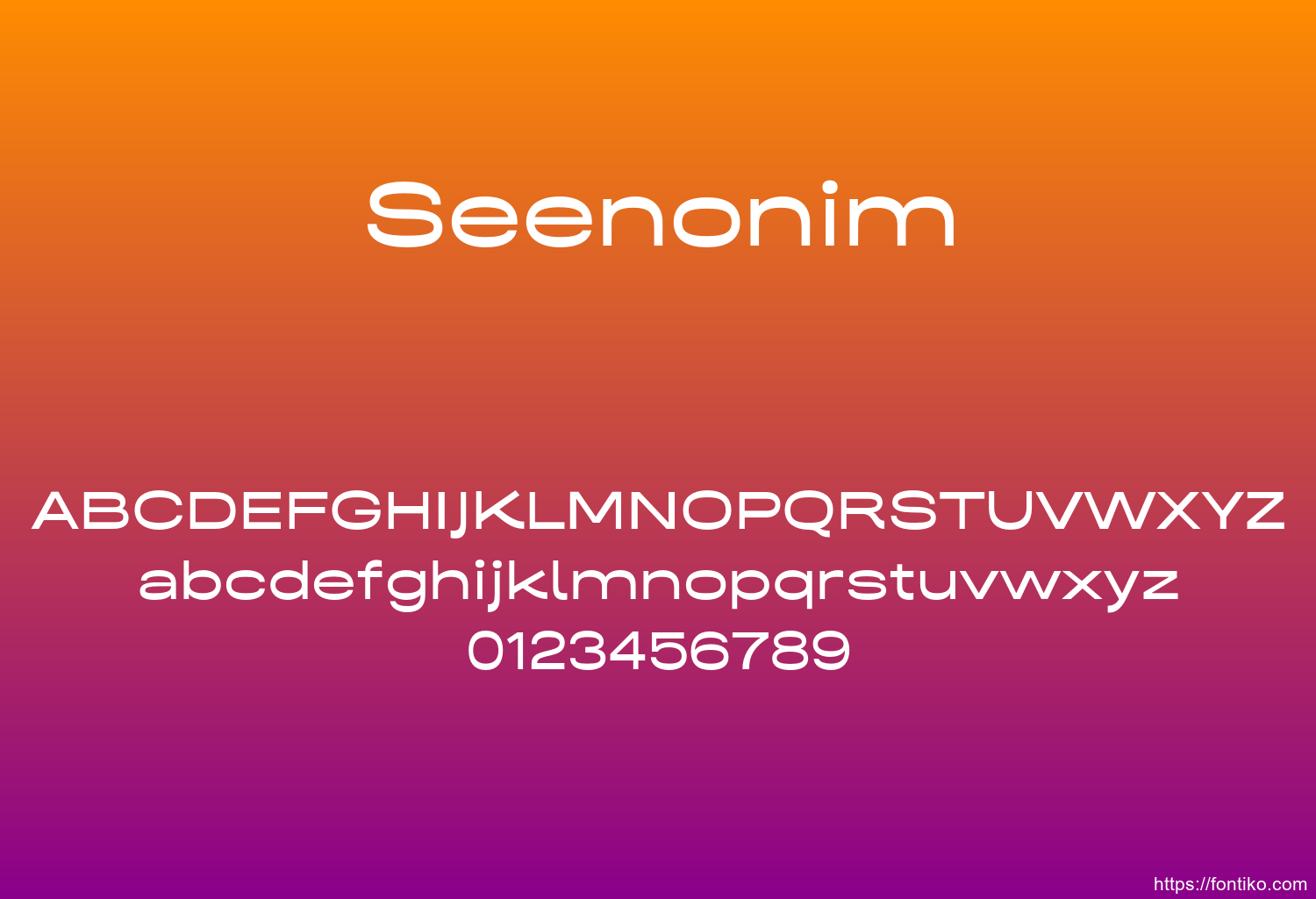 Seenonim font