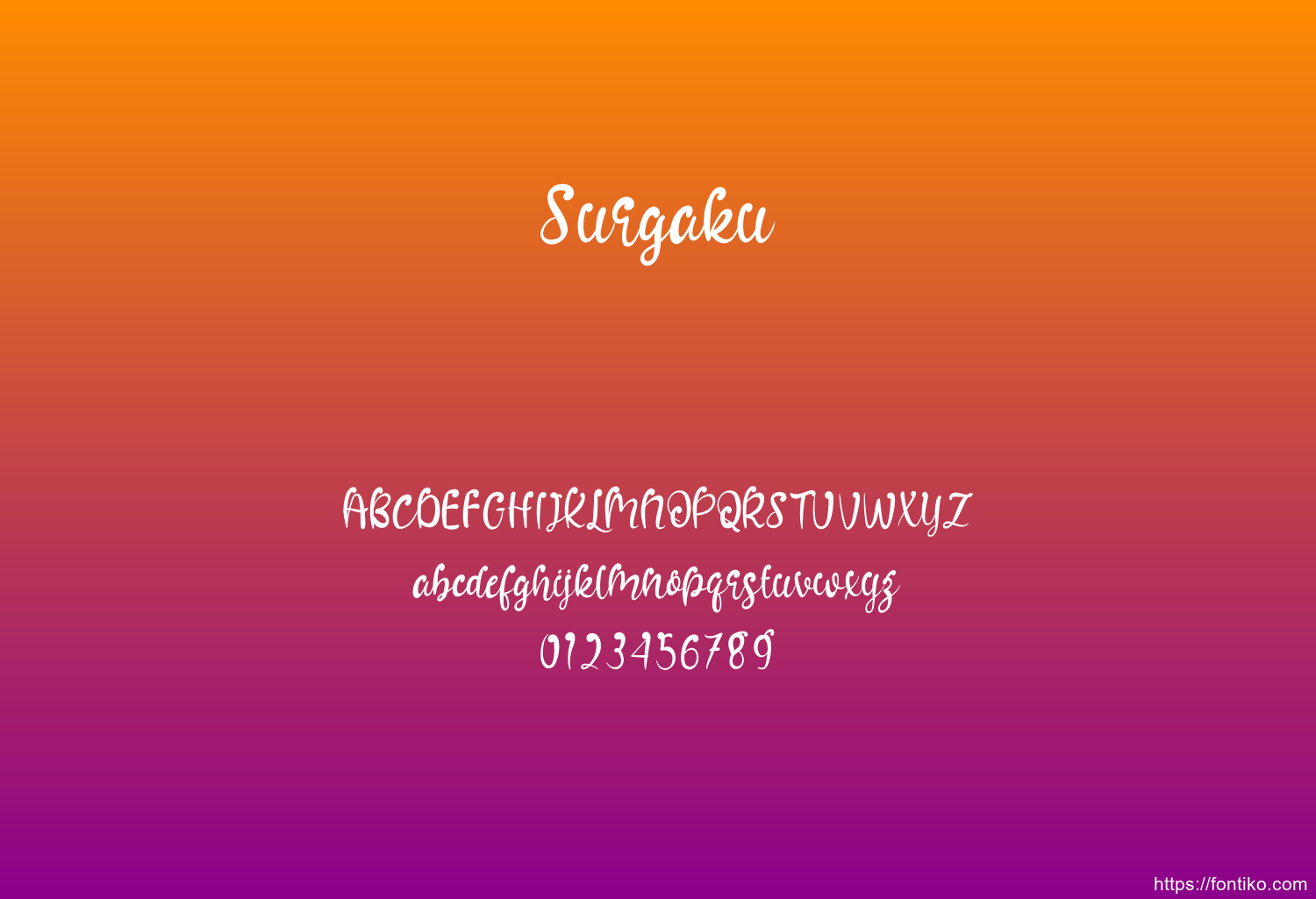 Surgaku font