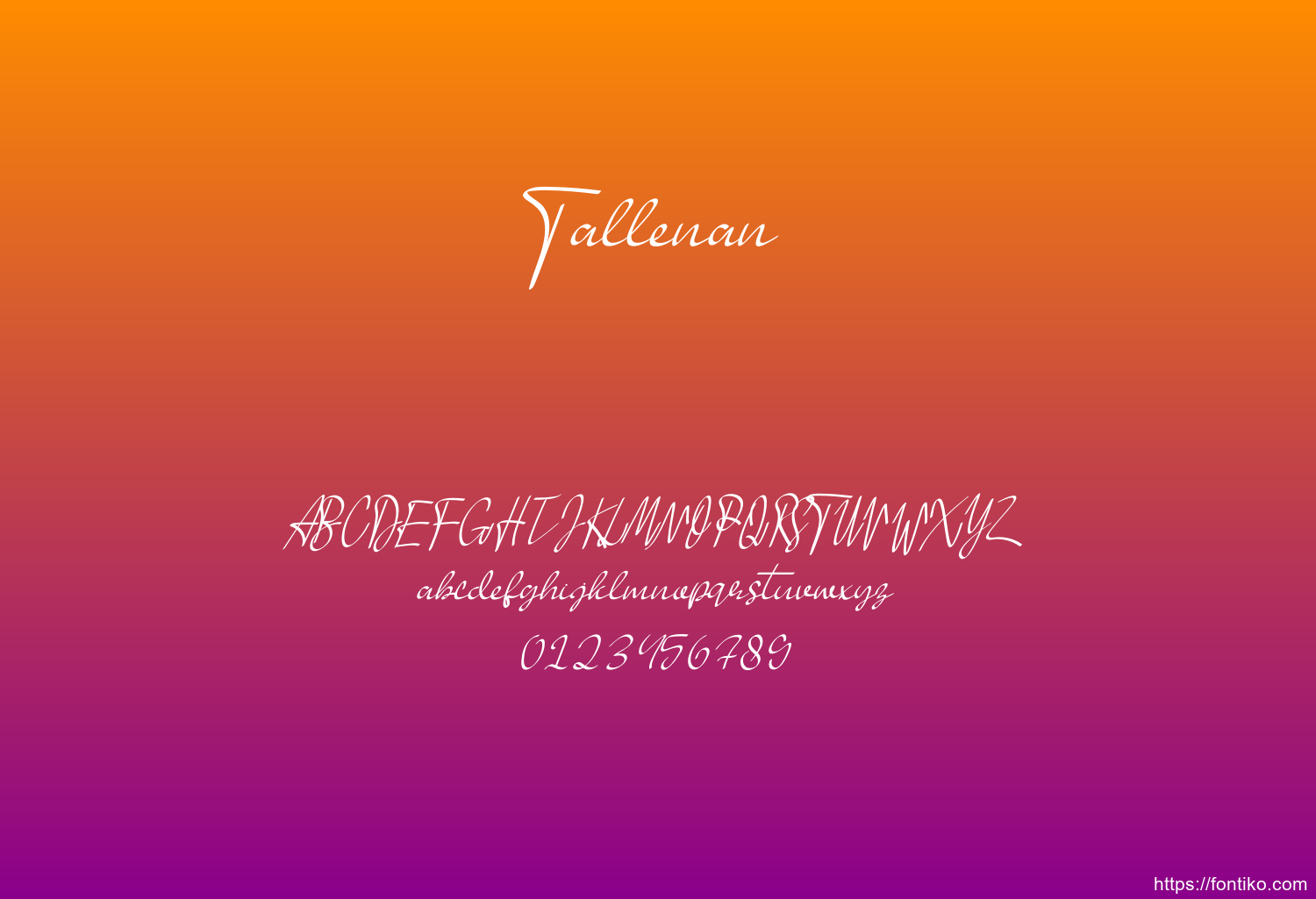 Tallenan font