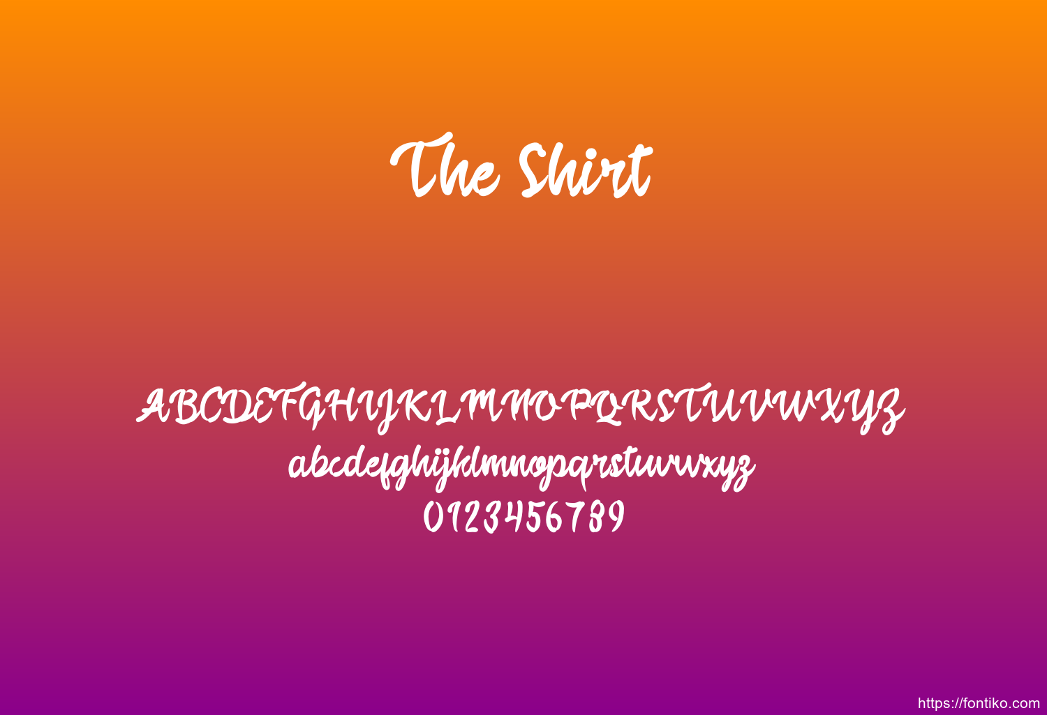 The Shirt The Shirt font
