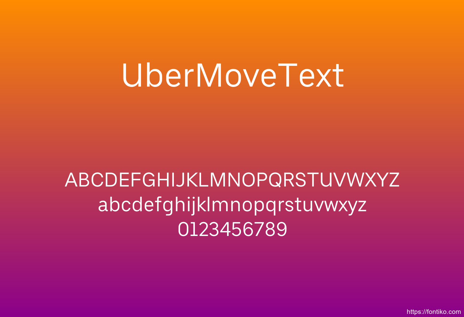 UberMoveText UberMoveText font